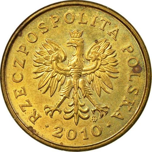 Awers monety - 2 grosze 2010 MW - cena  monety - Polska, III RP po denominacji