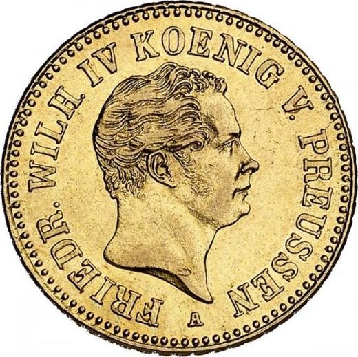 Anverso Frederick D'or 1841 A - valor de la moneda de oro - Prusia, Federico Guillermo IV
