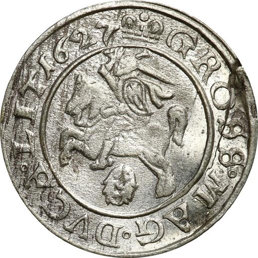 Реверс монеты - 1 грош 1627 года "Литва" - цена серебряной монеты - Польша, Сигизмунд III Ваза