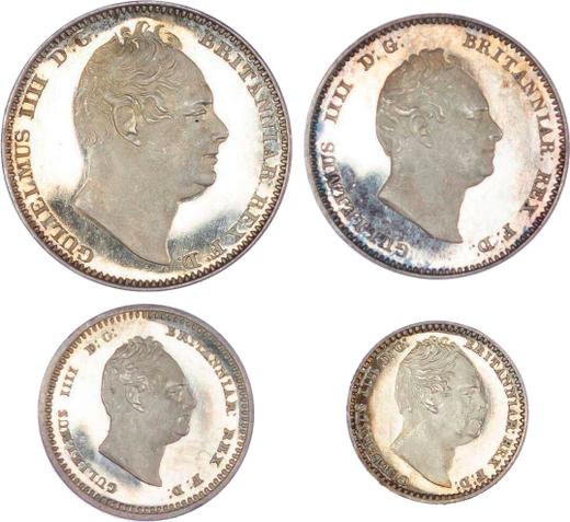 Аверс монеты - Набор монет 1831 года "Монди" - цена серебряной монеты - Великобритания, Вильгельм IV