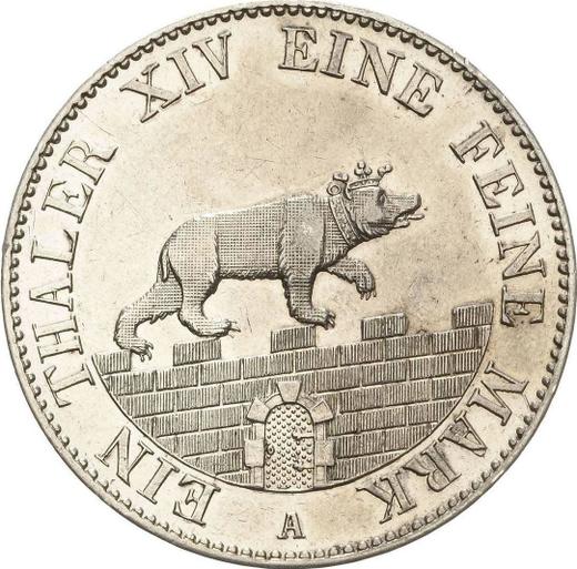 Awers monety - Talar 1846 A - cena srebrnej monety - Anhalt-Bernburg, Aleksander Karol
