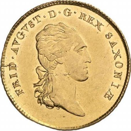 Awers monety - 10 talarów 1810 S.G.H. - cena złotej monety - Saksonia, Fryderyk August I