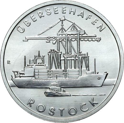 Anverso 5 marcos 1988 A "Puerto de Rostock" - valor de la moneda  - Alemania, República Democrática Alemana (RDA)