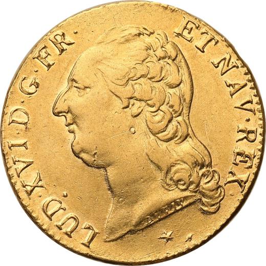 Awers monety - Louis d'or 1786 W Lille - cena złotej monety - Francja, Ludwik XVI