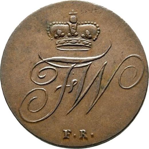 Anverso 2 Pfennige 1814 FR - valor de la moneda  - Brunswick-Wolfenbüttel, Federico Guillermo