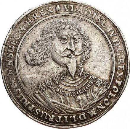 Аверс монеты - Талер 1638 года II "Гданьск" - цена серебряной монеты - Польша, Владислав IV