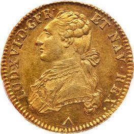 Аверс монеты - Двойной луидор 1781 года W Лилль - цена золотой монеты - Франция, Людовик XVI