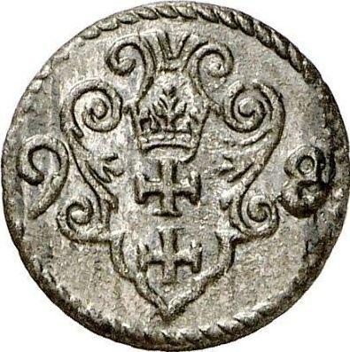 Аверс монеты - Денарий 1598 года "Гданьск" - цена серебряной монеты - Польша, Сигизмунд III Ваза