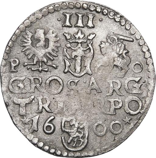 Reverse 3 Groszy (Trojak) 1600 PO "Poznań Mint" - Silver Coin Value - Poland, Sigismund III Vasa
