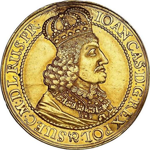 Аверс монеты - Донатив 3 дуката 1650 года GR "Гданьск" - цена золотой монеты - Польша, Ян II Казимир