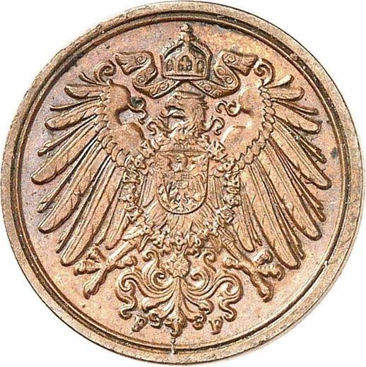 Реверс монеты - 1 пфенниг 1897 года F "Тип 1890-1916" - цена  монеты - Германия, Германская Империя