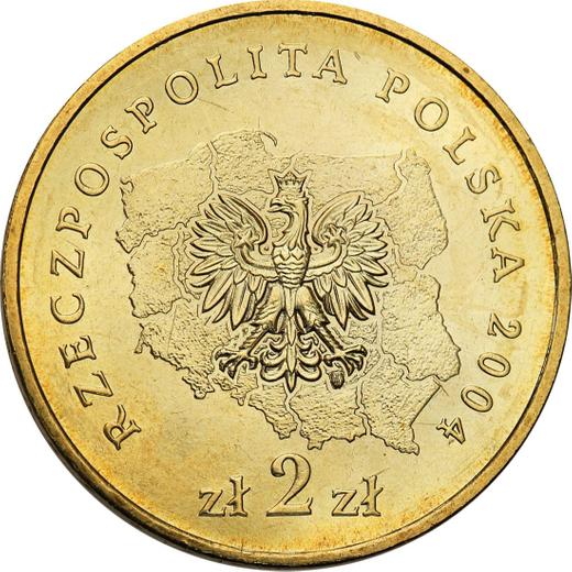 Аверс монеты - 2 злотых 2004 года MW "Нижнесилезское Воеводство" - цена  монеты - Польша, III Республика после деноминации