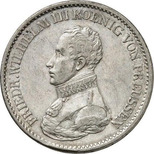 Awers monety - Talar 1821 D - cena srebrnej monety - Prusy, Fryderyk Wilhelm III