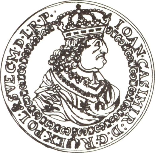 Awers monety - 5 dukatów 1661 TT - cena złotej monety - Polska, Jan II Kazimierz