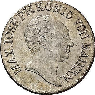 Awers monety - 6 krajcarów 1823 - cena srebrnej monety - Bawaria, Maksymilian I