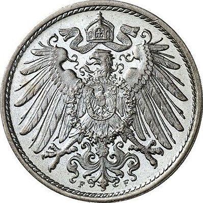 Rewers monety - 10 fenigów 1911 F "Typ 1890-1916" - cena  monety - Niemcy, Cesarstwo Niemieckie