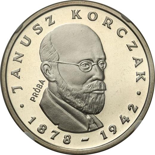 Reverso Pruebas 100 eslotis 1978 MW "Janusz Korczak" Plata - valor de la moneda de plata - Polonia, República Popular
