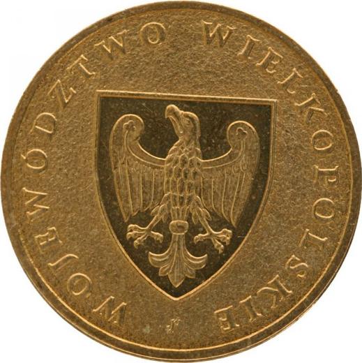 Reverso 2 eslotis 2005 MW UW "Voivodato de Gran Polonia" - valor de la moneda  - Polonia, República moderna