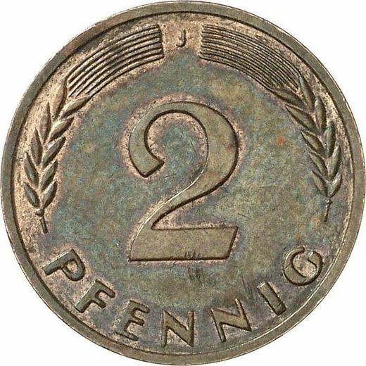 Obverse 2 Pfennig 1969 J "Type 1967-2001" -  Coin Value - Germany, FRG