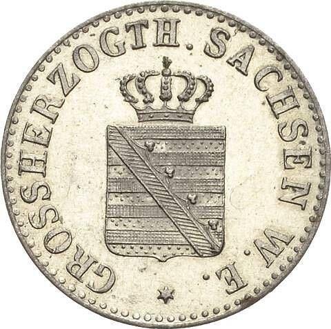 Awers monety - 1/2 silbergroschen 1840 A - cena srebrnej monety - Saksonia-Weimar-Eisenach, Karol Fryderyk