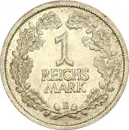 Reverse 1 Reichsmark 1925 E - Silver Coin Value - Germany, Weimar Republic