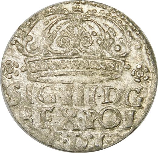 Аверс монеты - 1 грош 1627 года - цена серебряной монеты - Польша, Сигизмунд III Ваза