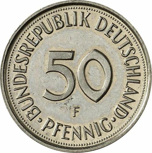 Аверс монеты - 50 пфеннигов 1987 года F - цена  монеты - Германия, ФРГ