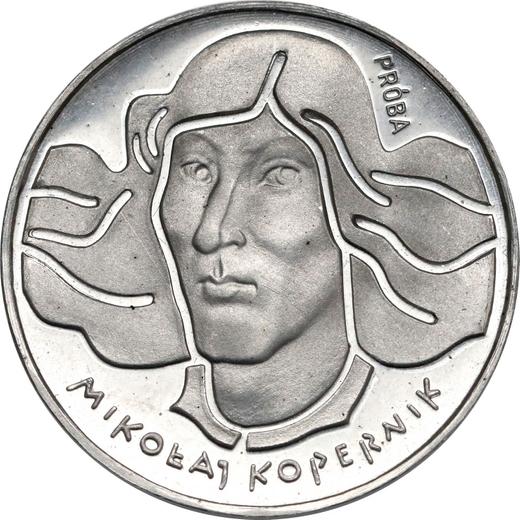 Reverso Pruebas 100 eslotis 1973 MW "Nicolás Copérnico" Aluminio - valor de la moneda  - Polonia, República Popular