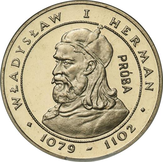 Reverso Pruebas 2000 eslotis 1981 MW "Vladislao I Herman" Níquel - valor de la moneda  - Polonia, República Popular