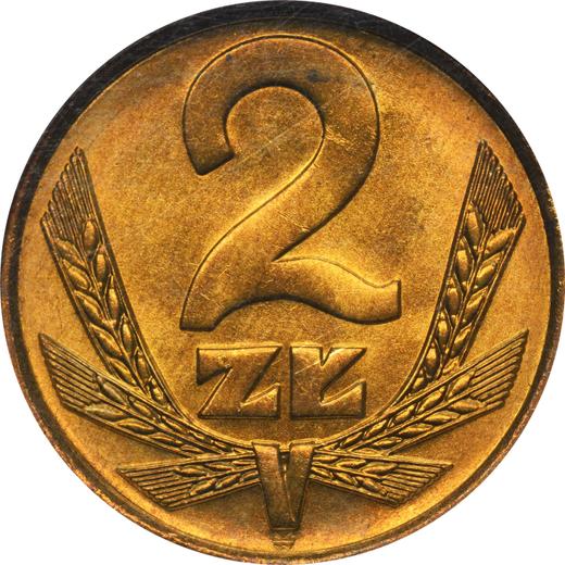 Реверс монеты - 2 злотых 1978 года WK - цена  монеты - Польша, Народная Республика