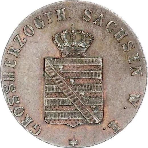 Аверс монеты - 3 пфеннига 1840 года A - цена  монеты - Саксен-Веймар-Эйзенах, Карл Фридрих