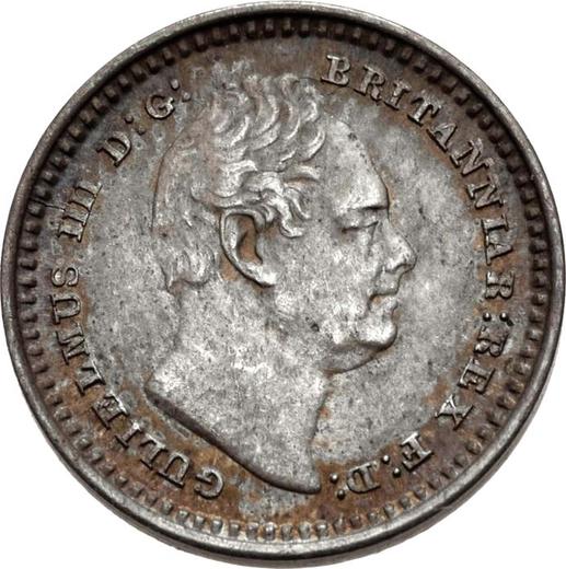 Аверс монеты - 1,5 пенса 1835 года - цена серебряной монеты - Великобритания, Вильгельм IV