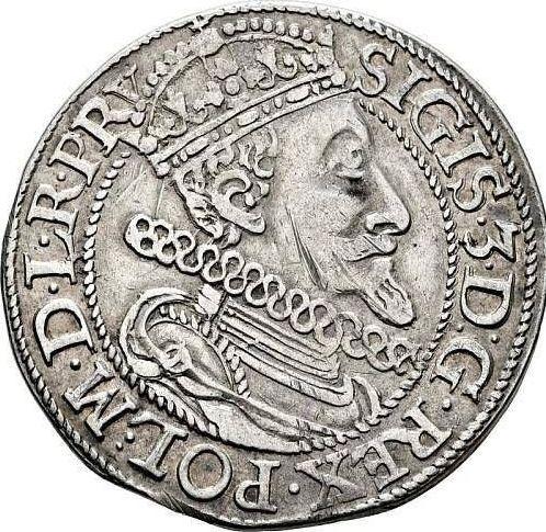 Awers monety - Ort (18 groszy) 1608 "Gdańsk" - cena srebrnej monety - Polska, Zygmunt III