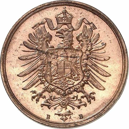 Reverso 2 Pfennige 1875 B "Tipo 1873-1877" - valor de la moneda  - Alemania, Imperio alemán