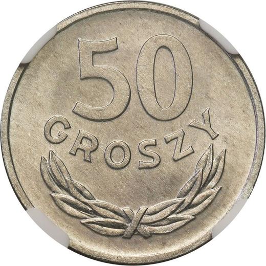 Reverso 50 groszy 1972 MW - valor de la moneda  - Polonia, República Popular