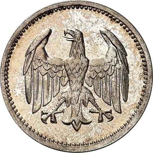 Anverso 1 marco 1925 A "Tipo 1924-1925" - valor de la moneda de plata - Alemania, República de Weimar