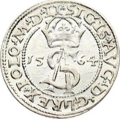 Anverso Trojak (3 groszy) 1564 "Lituania" - valor de la moneda de plata - Polonia, Segismundo II Augusto