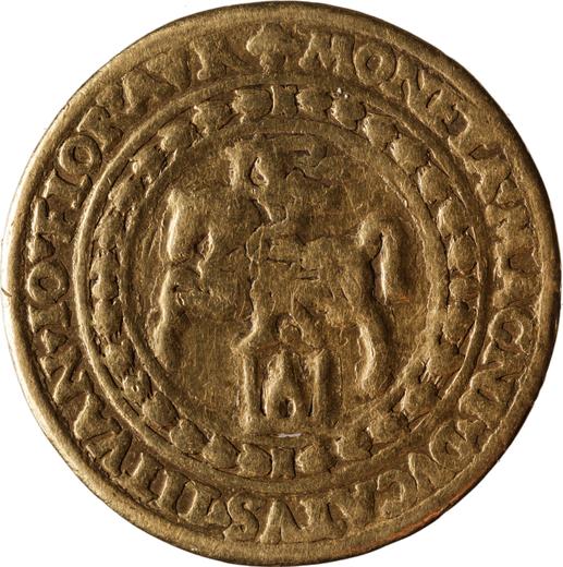 Rewers monety - 10 Dukatów (Portugał) 1562 "Litwa" - cena złotej monety - Polska, Zygmunt II August