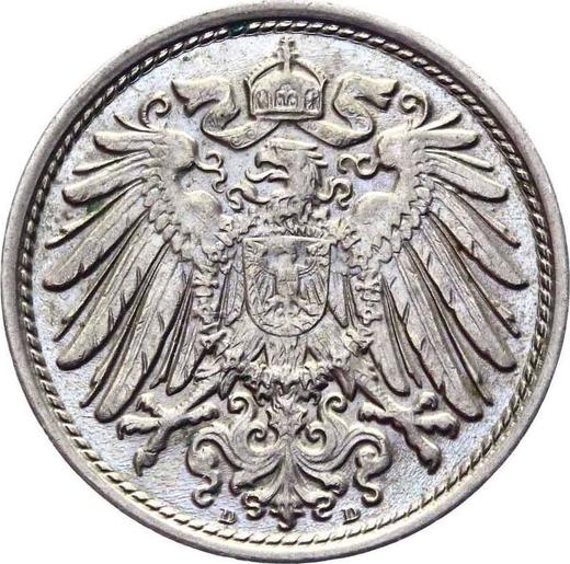 Реверс монеты - 10 пфеннигов 1914 года D "Тип 1890-1916" - цена  монеты - Германия, Германская Империя