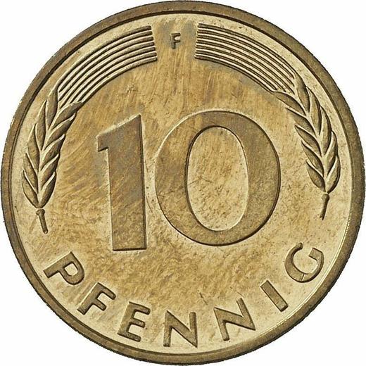 Awers monety - 10 fenigów 1996 F - cena  monety - Niemcy, RFN