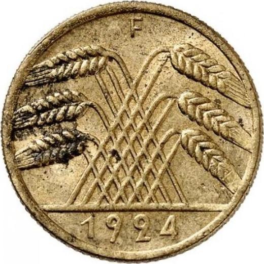 Rewers monety - 10 reichspfennig 1924 F - cena  monety - Niemcy, Republika Weimarska