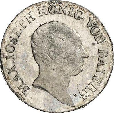 Anverso 3 kreuzers 1825 - valor de la moneda de plata - Baviera, Maximilian I