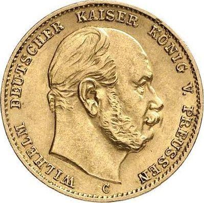 Аверс монеты - 10 марок 1872 года C "Пруссия" - цена золотой монеты - Германия, Германская Империя