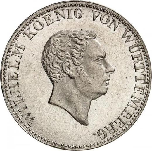 Avers Doppelgulden 1824 W - Silbermünze Wert - Württemberg, Wilhelm I