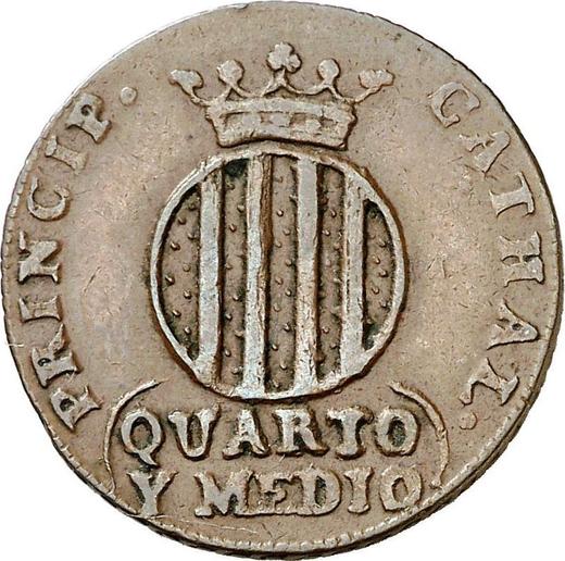 Реверс монеты - 1 1/2 куарто 1813 года "Каталония" - цена  монеты - Испания, Фердинанд VII