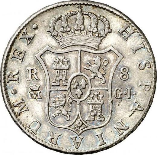 Rewers monety - 8 reales 1814 M GJ "Typ 1809-1830" - cena srebrnej monety - Hiszpania, Ferdynand VII