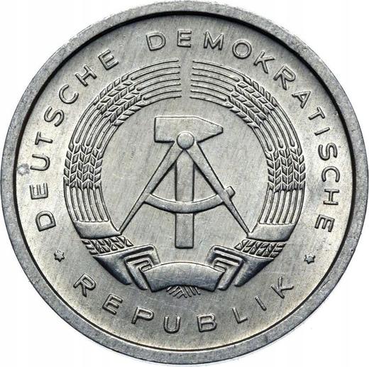 Reverse 5 Pfennig 1980 A -  Coin Value - Germany, GDR