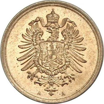 Реверс монеты - 1 пфенниг 1876 года A "Тип 1873-1889" - цена  монеты - Германия, Германская Империя