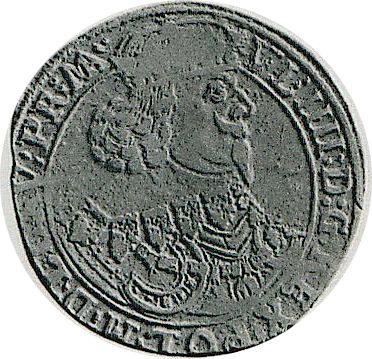 Anverso Medio tálero 1646 C DC "Tipo 1640-1647" - valor de la moneda de plata - Polonia, Vladislao IV