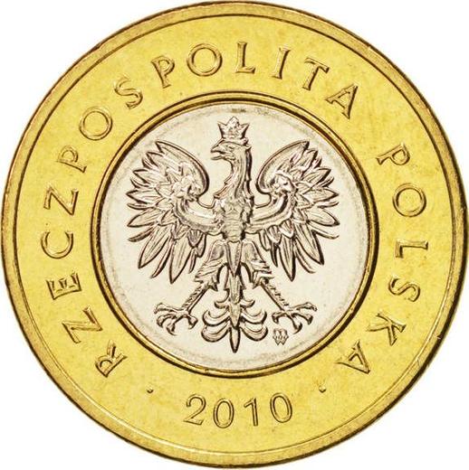 Аверс монеты - 2 злотых 2010 года MW - цена  монеты - Польша, III Республика после деноминации
